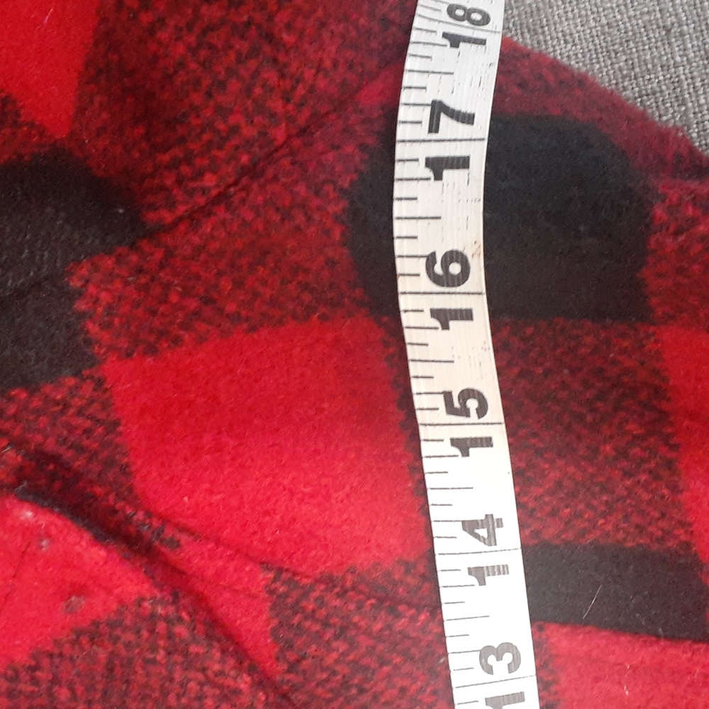 Aqua  red button down shacket XS. - Picture 13 of 14